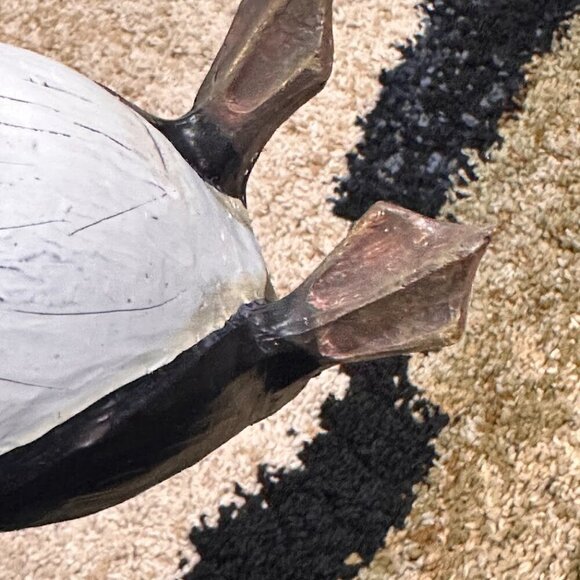 Penguin Tabletop Decor - Medium to Large size Hand Carved Art Penguin NWOT - Picture 5 of 13